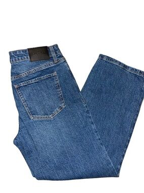 Express High Waisted Straight Leg Jeans - Medium Wash - Size 6